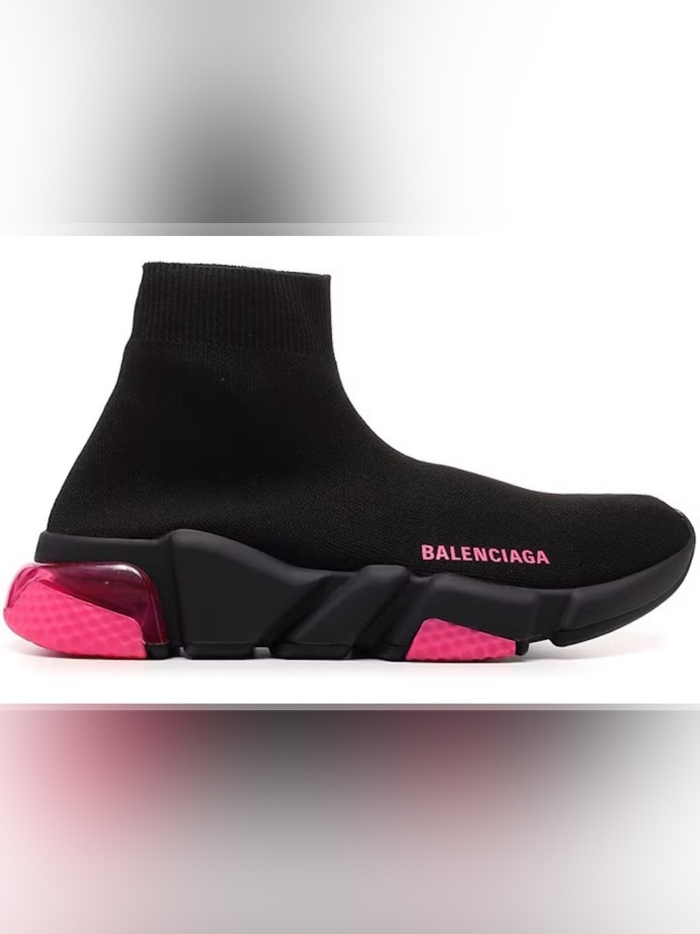 Balenciaga Speed 2.0 Black Rose Sneakers – Women’s Size 8